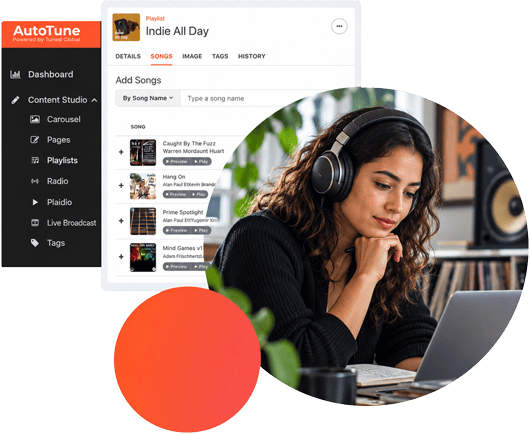 tunedglobal-CMS-Music-playlist-curation